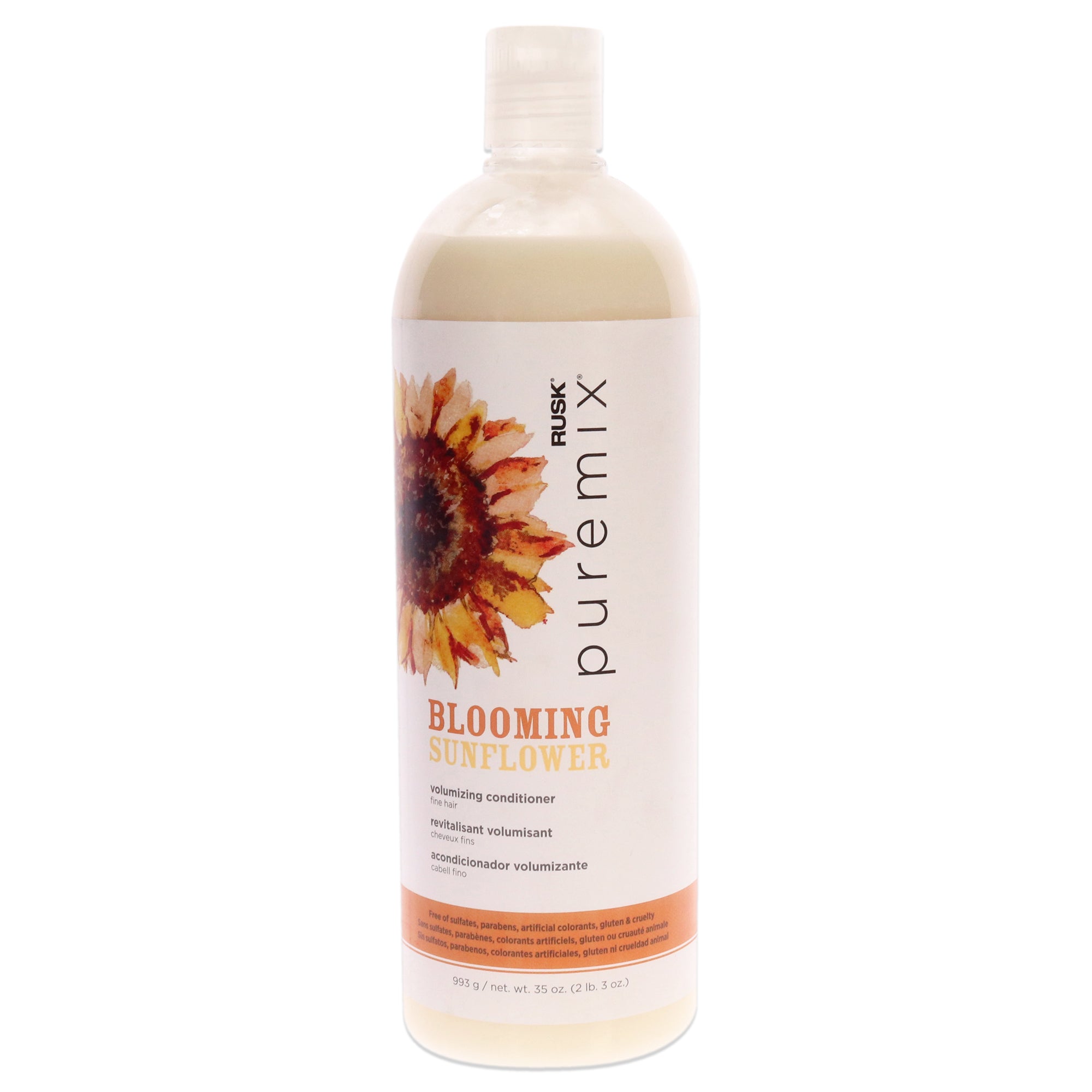 Кондиционер для придания объема Puremix Blooming Sunflower для тонких волос от Rusk (унисекс) - 35 унций (940 мл), прозрачный
Кондиционер для придания объема Puremix Blooming Sunflower для тонких волос от Rusk (унисекс) - 35 унций (940 мл), прозрачный