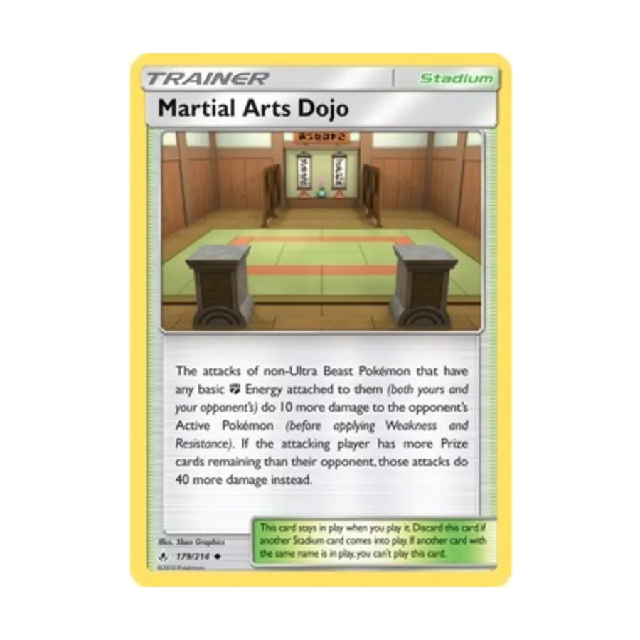 CCG Додзё боевых искусств (U) # 179, Pokemon - SM - Unbroken Bonds - Singles
CCG Додзё боевых искусств (U) # 179, Pokemon - SM - Unbroken Bonds - Singles