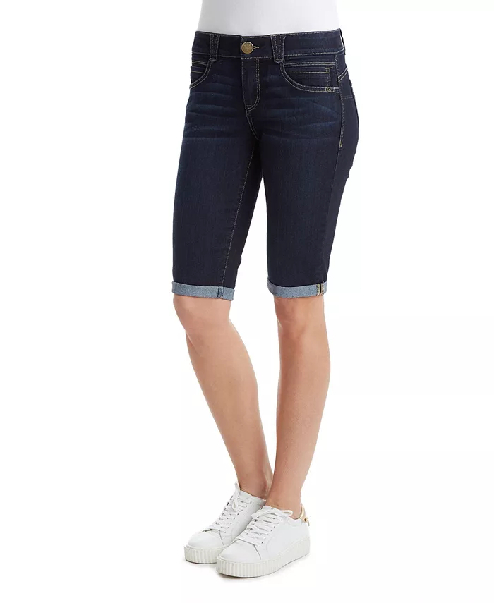 Узкие шорты-бермуды Petite "Ab" Solution со средней посадкой Democracy, синий 
Узкие шорты-бермуды Petite "Ab" Solution со средней посадкой Democracy, синий