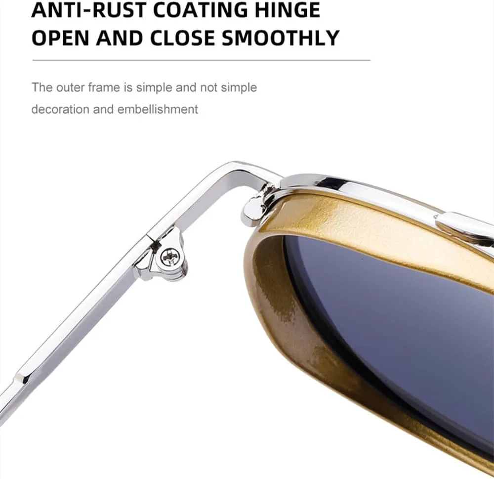 Модные мужские солнцезащитные очки с двойным дужком, роскошные солнцезащитные очки для активного отдыха с защитой от УФ-излучения UV400 LVTFCO, Gold Black
Модные мужские солнцезащитные очки с двойным дужком, роскошные солнцезащитные очки для активного отдыха с защитой от УФ-излучения UV400 LVTFCO, Gold Black