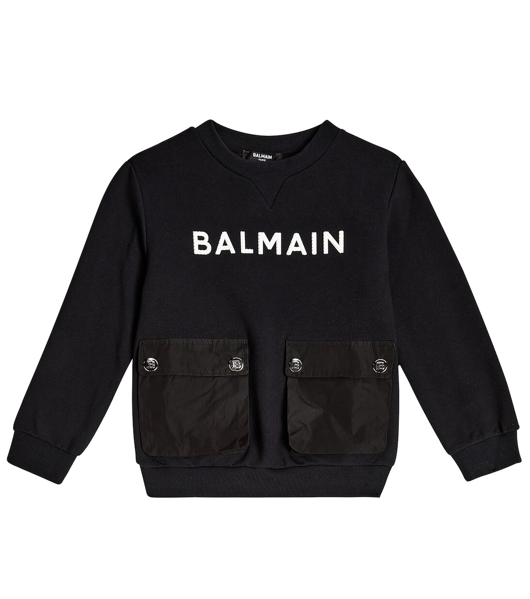 Толстовка из хлопка с логотипом Balmain, черный
Толстовка из хлопка с логотипом Balmain, черный