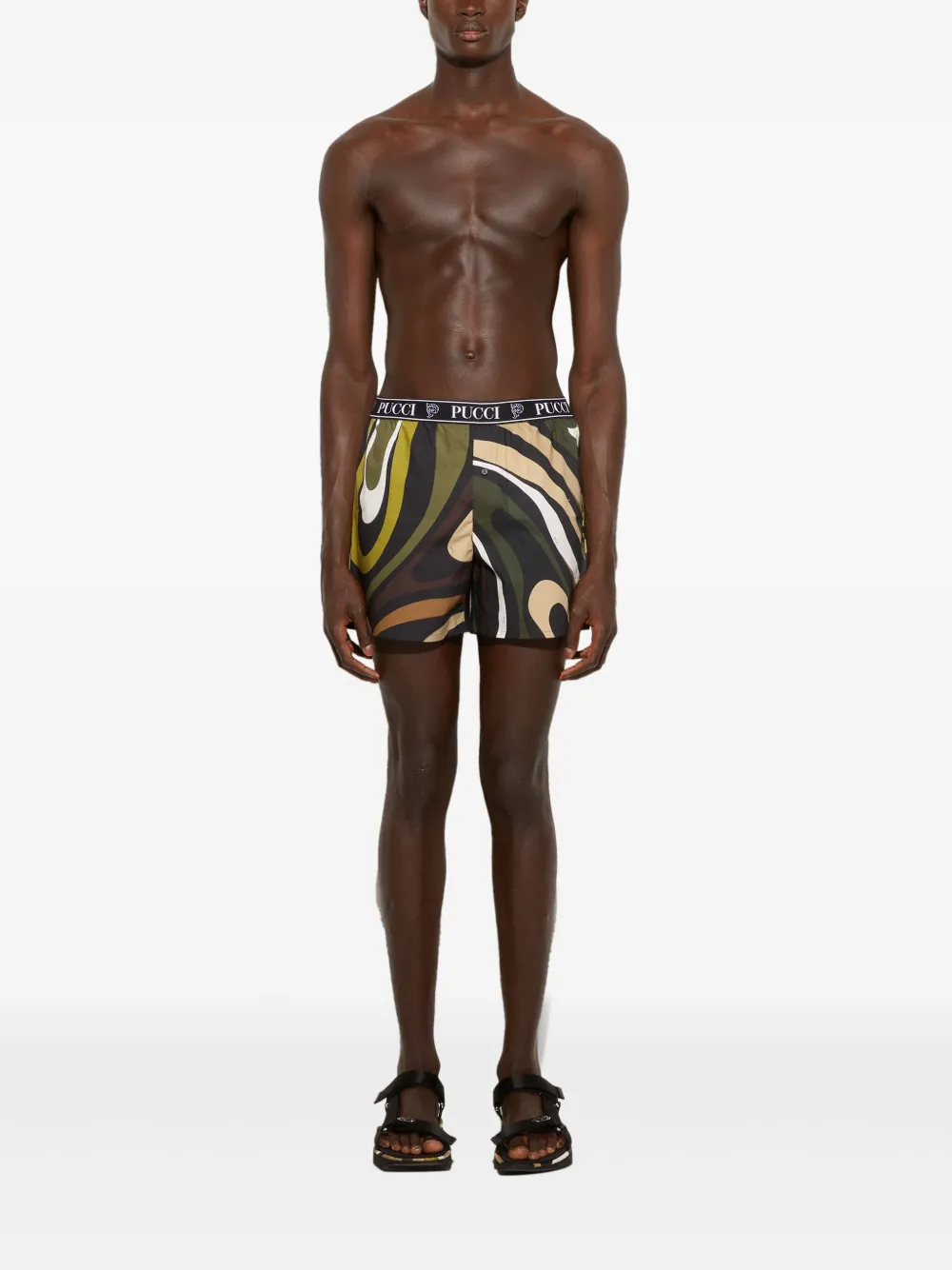 Боксеры из поплина с принтом в виде вихрей PUCCI, черный
Боксеры из поплина с принтом в виде вихрей PUCCI, черный
