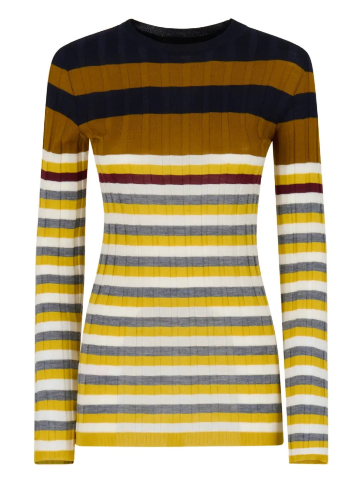 Полосатый свитер из натуральной шерсти Marni, желтый
Полосатый свитер из натуральной шерсти Marni, желтый