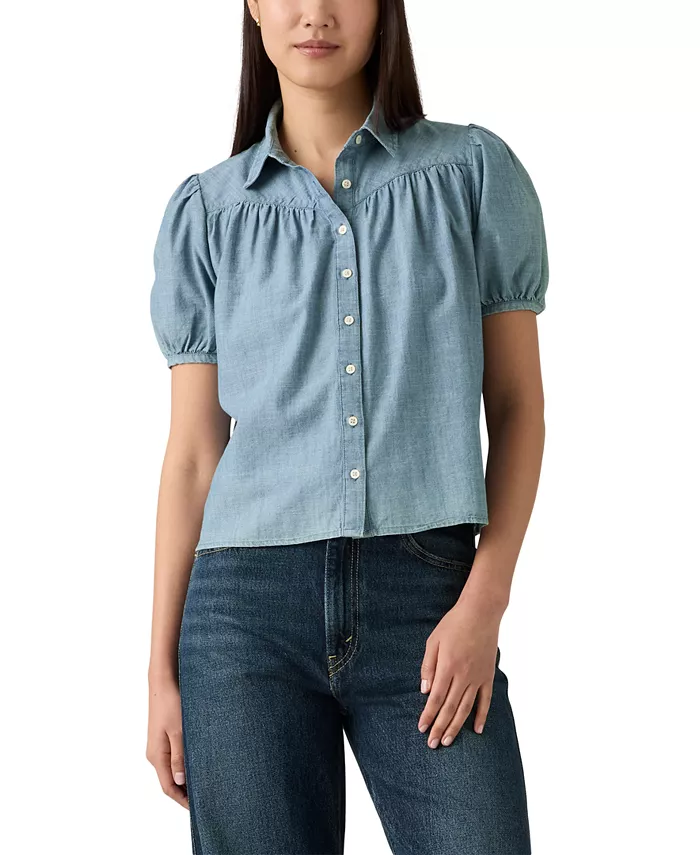 Женская блузка Lea Printed с рукавами-фонариками и приталенным силуэтом Levi's, синий
Женская блузка Lea Printed с рукавами-фонариками и приталенным силуэтом Levi's, синий