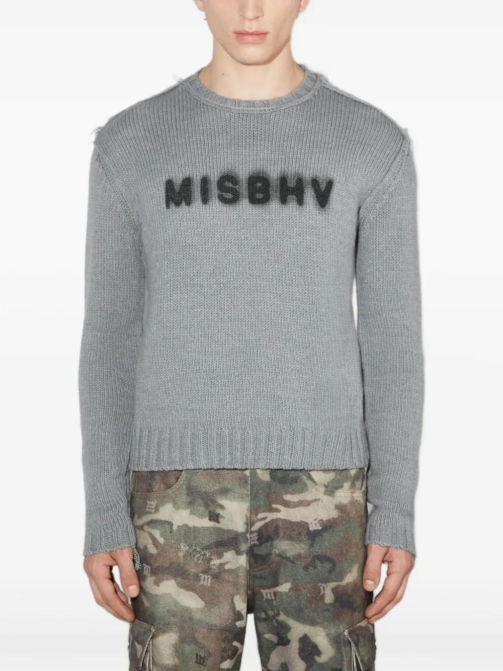 Свитер с логотипом и бахромой Misbhv, серый
Свитер с логотипом и бахромой Misbhv, серый