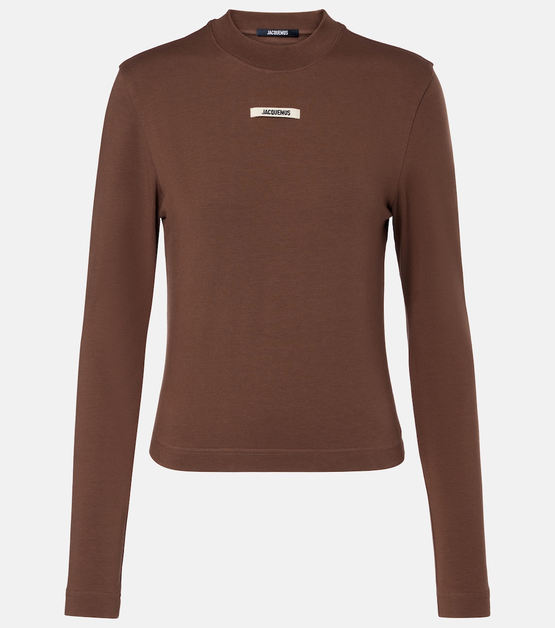 Логотип топ из хлопкового джерси Jacquemus, темно-коричневый
Логотип топ из хлопкового джерси Jacquemus, темно-коричневый