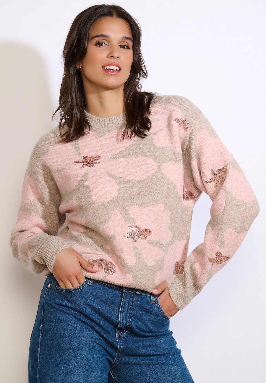 Джемпер LolaLiza SEQUIN FLORAL EMBROIDERED , Taupe
Джемпер LolaLiza SEQUIN FLORAL EMBROIDERED , Taupe