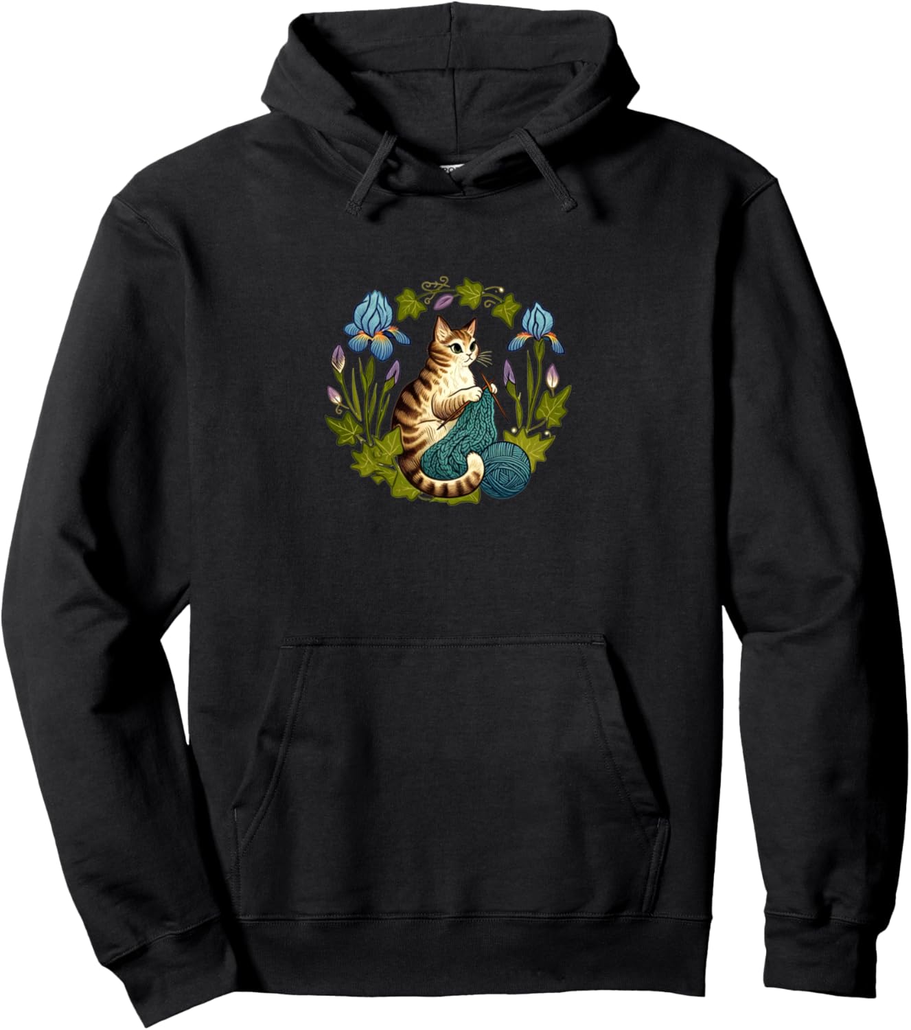 Худи с изображением вязаного котенка и кошки Cat Snugg, черный
Худи с изображением вязаного котенка и кошки Cat Snugg, черный