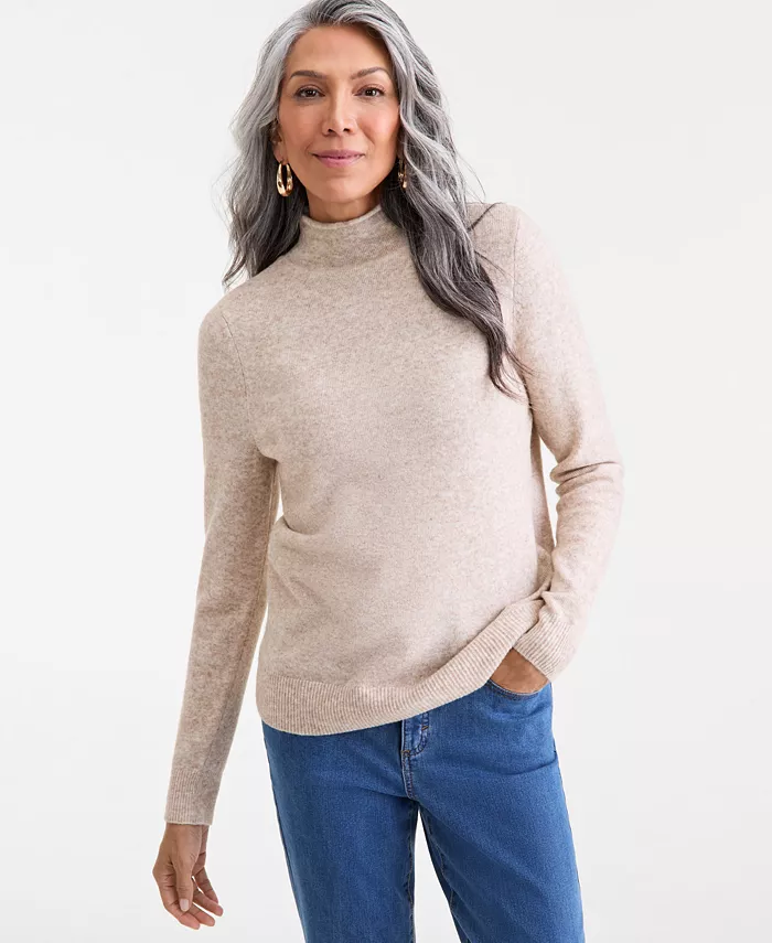 Женский свитер Luxsoft с высоким воротником Style & Co, загар/бежевый
Женский свитер Luxsoft с высоким воротником Style & Co, загар/бежевый