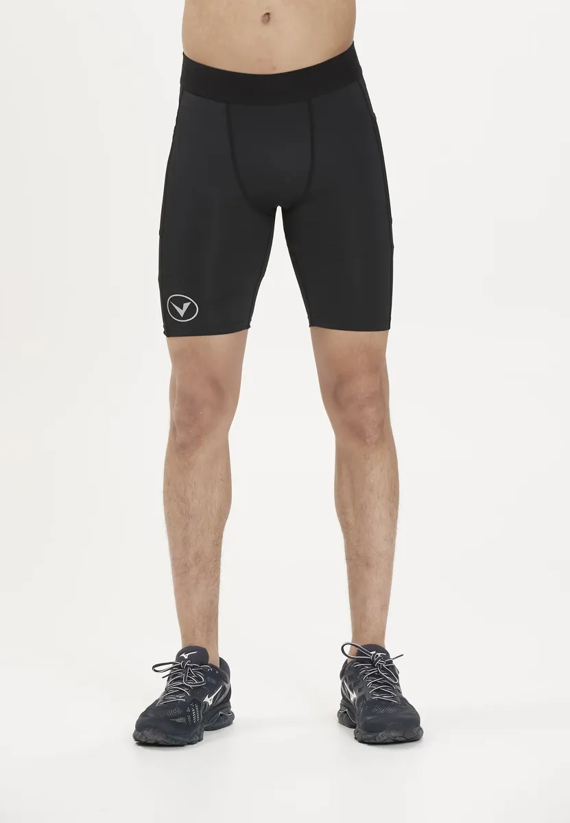 Тайтсы для бега Virtus "BONDER M Baselayer Shorts", с боковым карманом, черный
Тайтсы для бега Virtus "BONDER M Baselayer Shorts", с боковым карманом, черный
