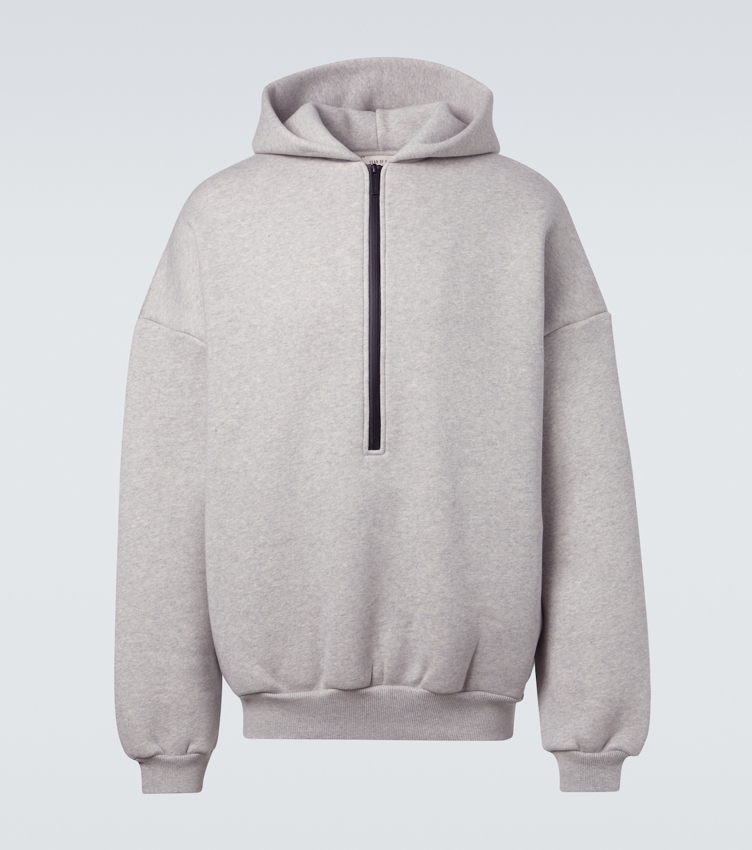 Толстовка с капюшоном из хлопковой смесовой ткани с застежкой-молнией на половину длины Fear of God, Melange Grey
Толстовка с капюшоном из хлопковой смесовой ткани с застежкой-молнией на половину длины Fear of God, Melange Grey