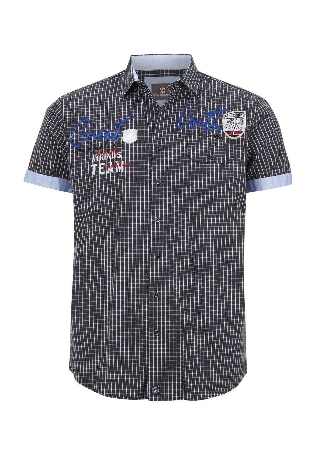 Рубашка с коротким рукавом AJULE JAN VANDERSTORM, темно-синий
Рубашка с коротким рукавом AJULE JAN VANDERSTORM, темно-синий