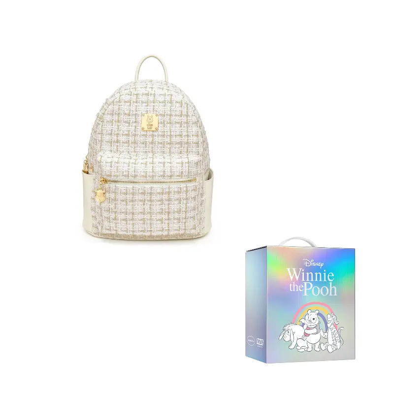 Disney Сумка рюкзак из ткани серии Винни Пух с искусственной кожей женская черно белая, White
Disney Сумка рюкзак из ткани серии Винни Пух с искусственной кожей женская черно белая, White