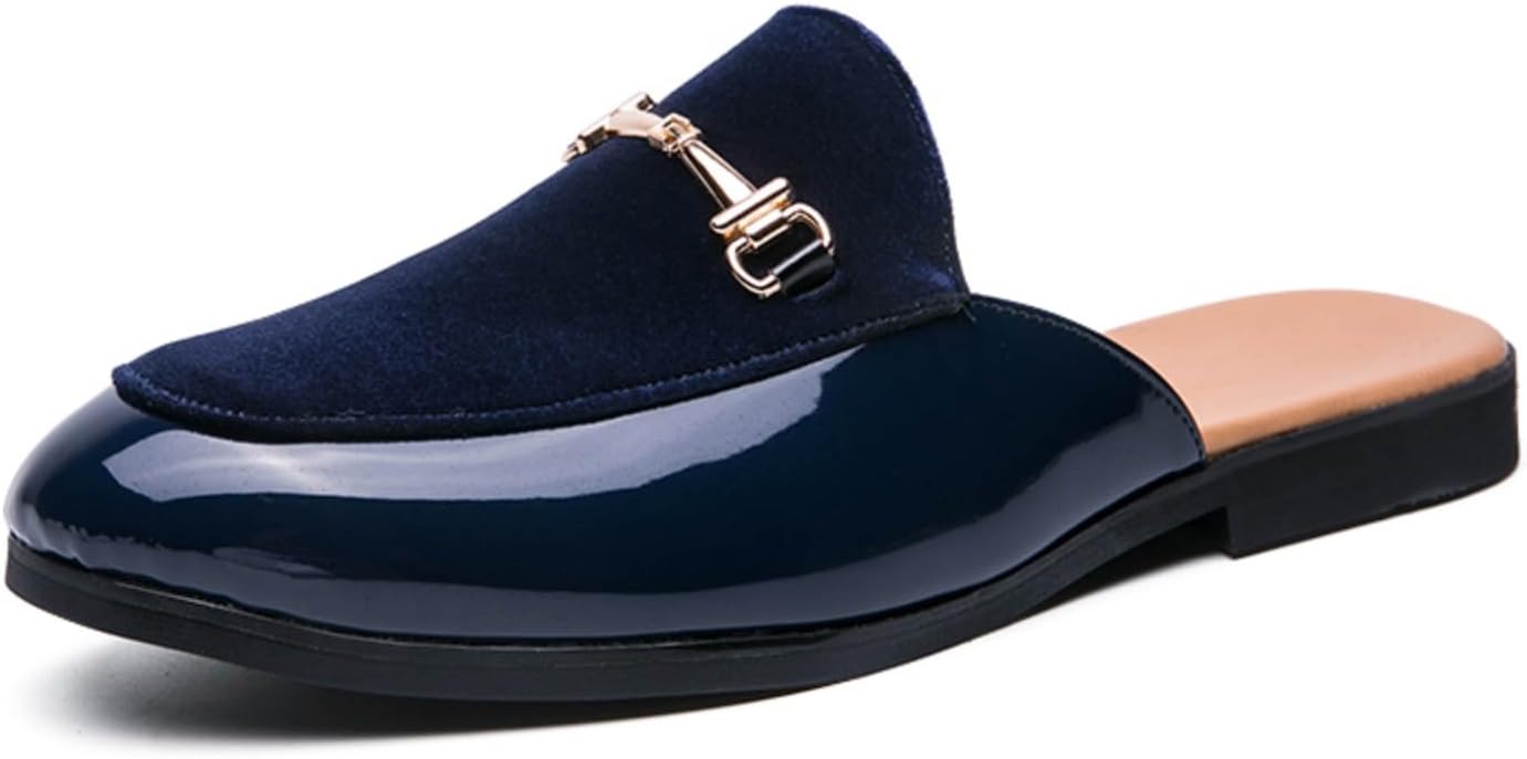 Мужские модные лоферы QWUIEOIN из лакированной кожи и бархата с застежкой-пряжкой, легкие, дышащие, с нескользящей задней частью, идеально подходят для торжественных случаев, свадеб, вечеринок и выпускных балов, синий
Мужские модные лоферы QWUIEOIN из лакированной кожи и бархата с застежкой-пряжкой, легкие, дышащие, с нескользящей задней частью, идеально подходят для торжественных случаев, свадеб, вечеринок и выпускных балов, синий