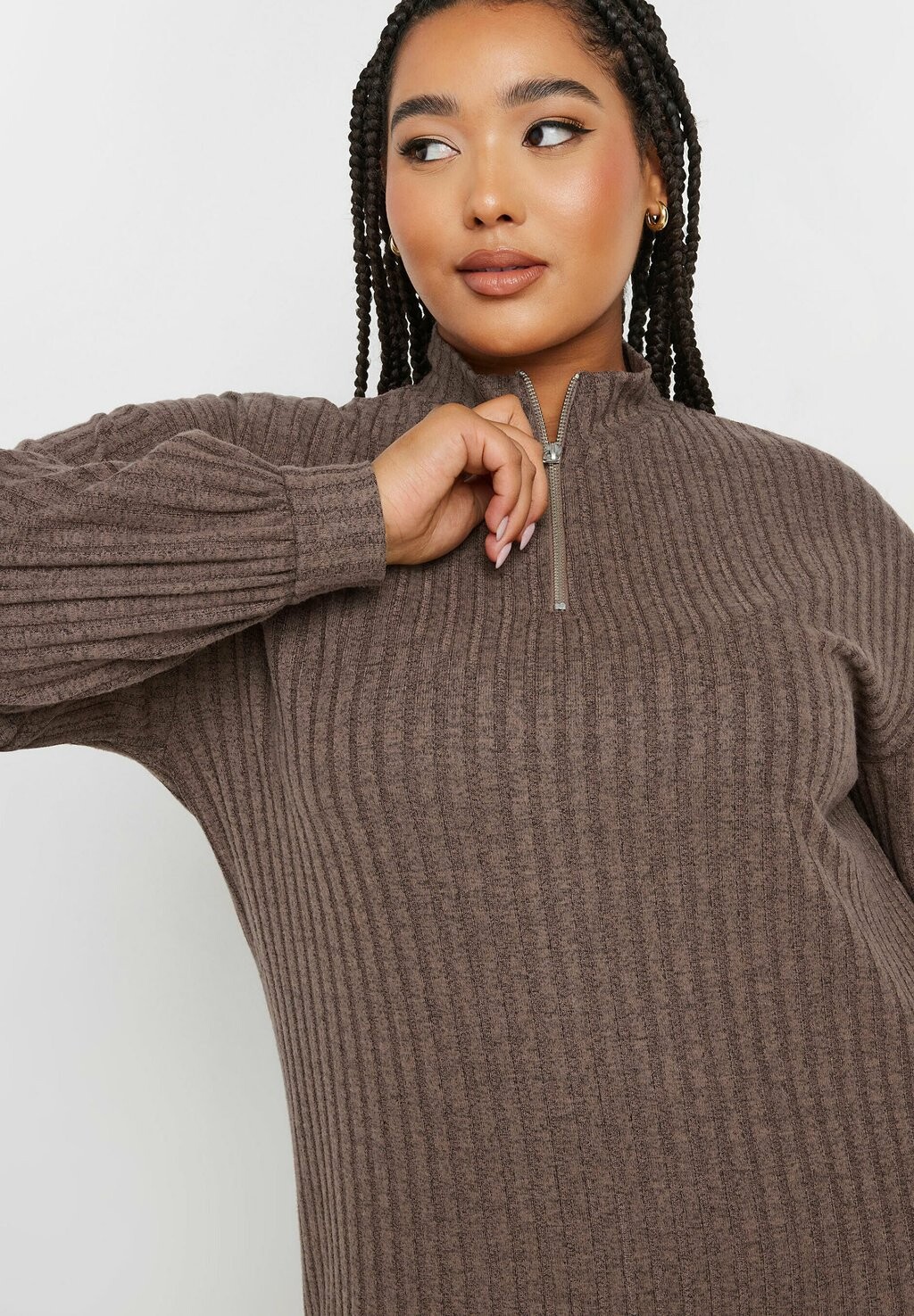 Платье-джемпер Yours Clothing, коричневый
Платье-джемпер Yours Clothing, коричневый