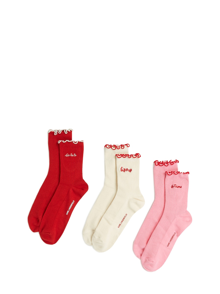 Носки Karl Lagerfeld, Ivory/Rose/Bright Red
Носки Karl Lagerfeld, Ivory/Rose/Bright Red