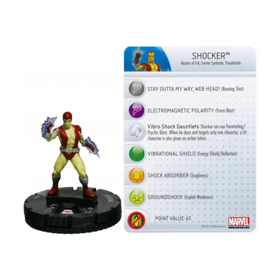 Шокер #208, Marvel HeroClix - Amazing Spider-Man - Singles
Шокер #208, Marvel HeroClix - Amazing Spider-Man - Singles