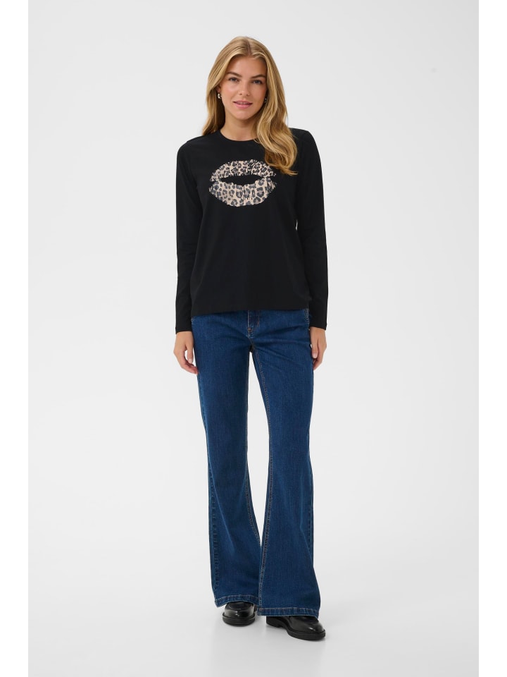 CULTURE Футболка с длинными рукавами CUnorina свободного кроя, черная
CULTURE Футболка с длинными рукавами CUnorina свободного кроя, черная