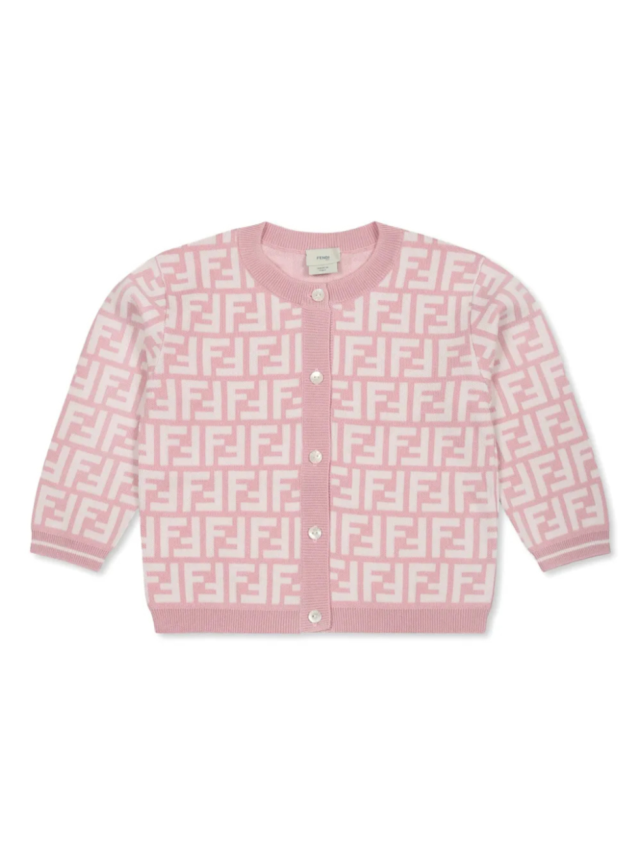 Кардиган с логотипом FF Fendi Kids, розовый
Кардиган с логотипом FF Fendi Kids, розовый