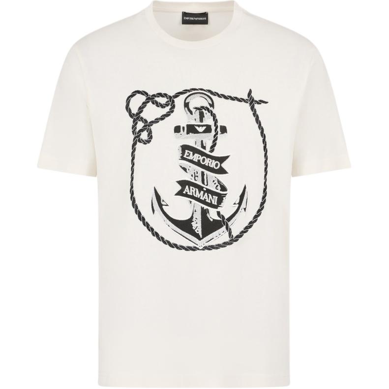 Футболка с вышивкой Asv Emporio Armani, экрю
Футболка с вышивкой Asv Emporio Armani, экрю