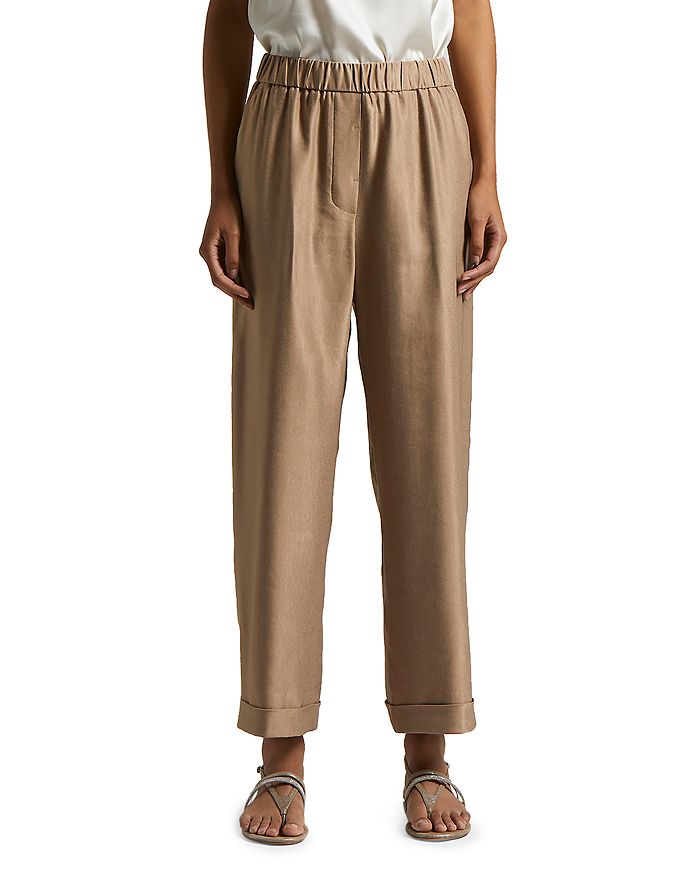 Брюки палаццо Peserico, коричневый
Брюки палаццо Peserico, коричневый