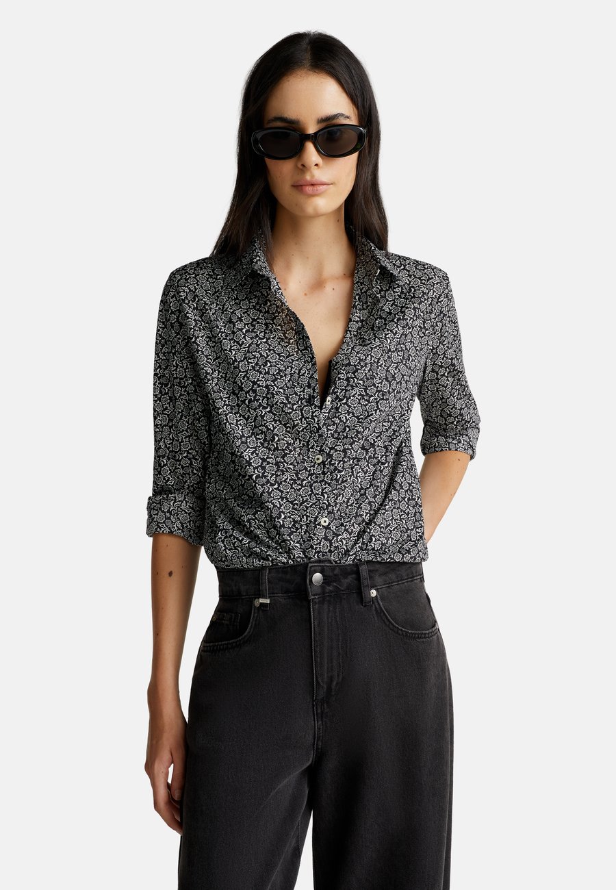 Блуза United Colors of Benetton Button-down blouse, Black
Блуза United Colors of Benetton Button-down blouse, Black