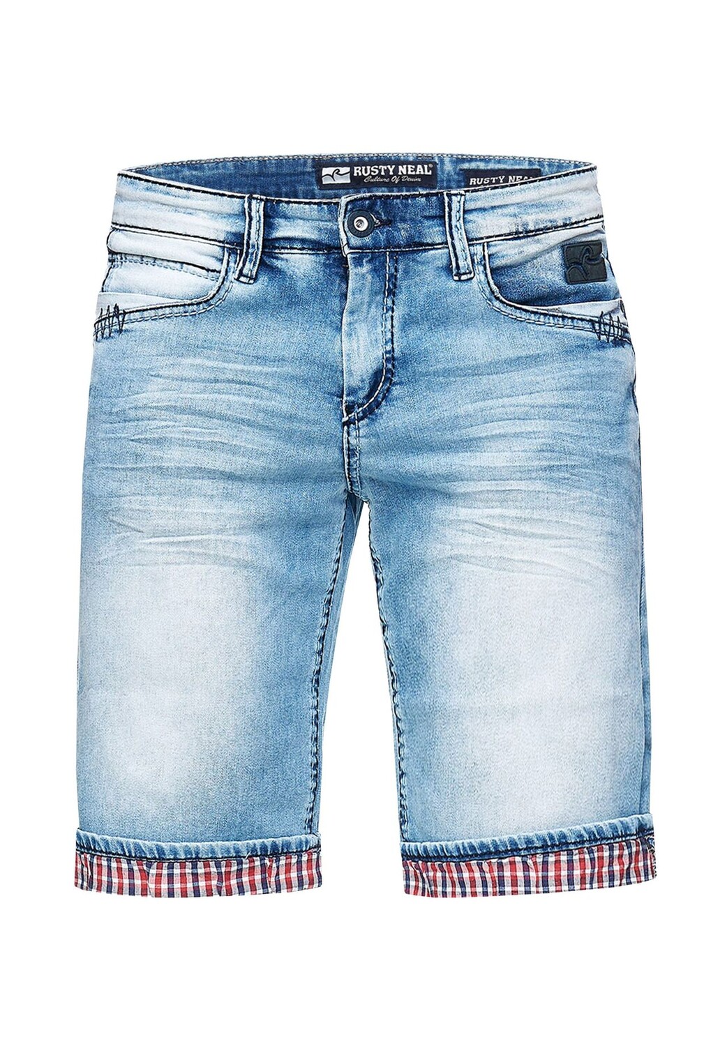 Джинсовые шорты Dunster с клетчатыми манжетами RUSTY NEAL, синий
Джинсовые шорты Dunster с клетчатыми манжетами RUSTY NEAL, синий