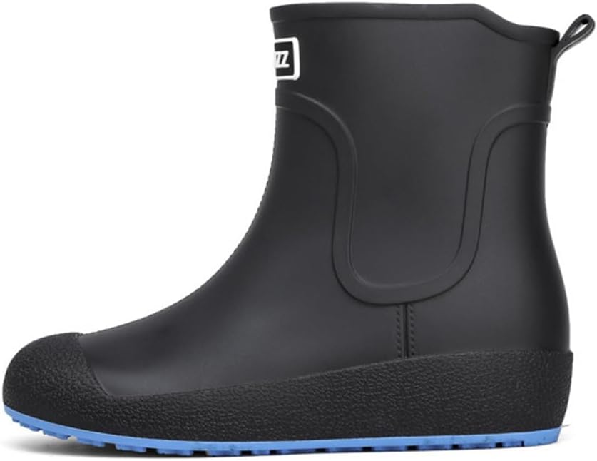Женские и мужские дождевые ботинки Rojeam, водонепроницаемые резиновые ботинки Челси, для прогулок на улице, водные ботинки, ботильоны, черный/синий
Женские и мужские дождевые ботинки Rojeam, водонепроницаемые резиновые ботинки Челси, для прогулок на улице, водные ботинки, ботильоны, черный/синий