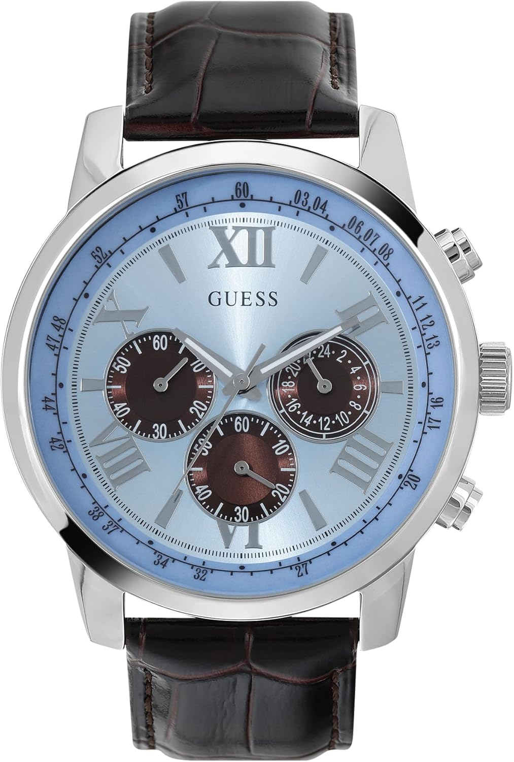 GUESS Factory синие и серебристые многофункциональные часы
GUESS Factory синие и серебристые многофункциональные часы