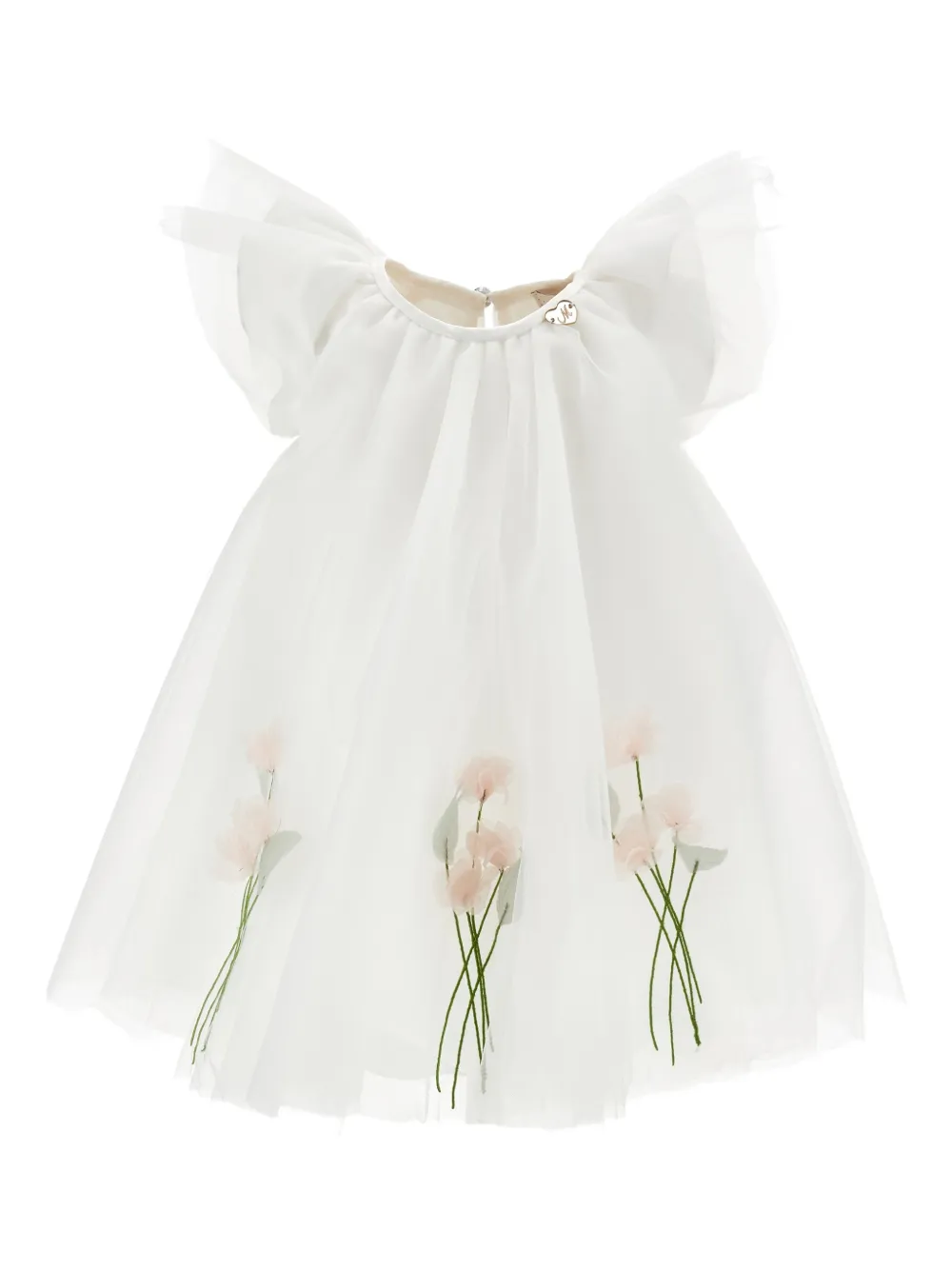 Платье с оборками и цветочным принтом Monnalisa, белый
Платье с оборками и цветочным принтом Monnalisa, белый