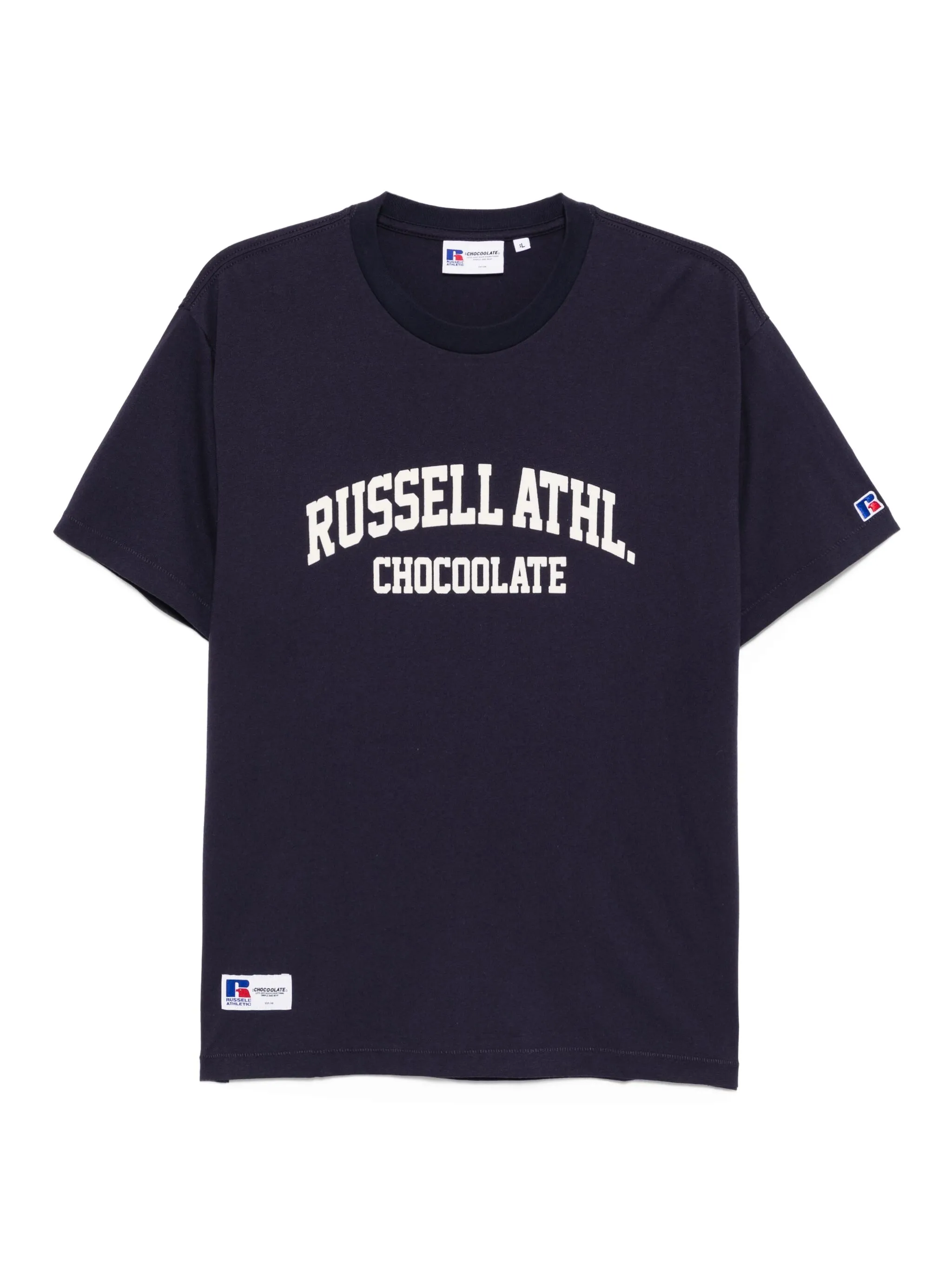 Футболка из коллаборации с Russell Athletric Chocoolate, синий
Футболка из коллаборации с Russell Athletric Chocoolate, синий