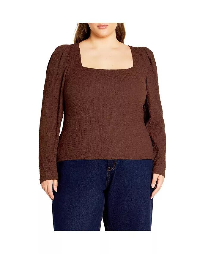 Топ Mysteria размера плюс CITY CHIC, коричневый
Топ Mysteria размера плюс CITY CHIC, коричневый