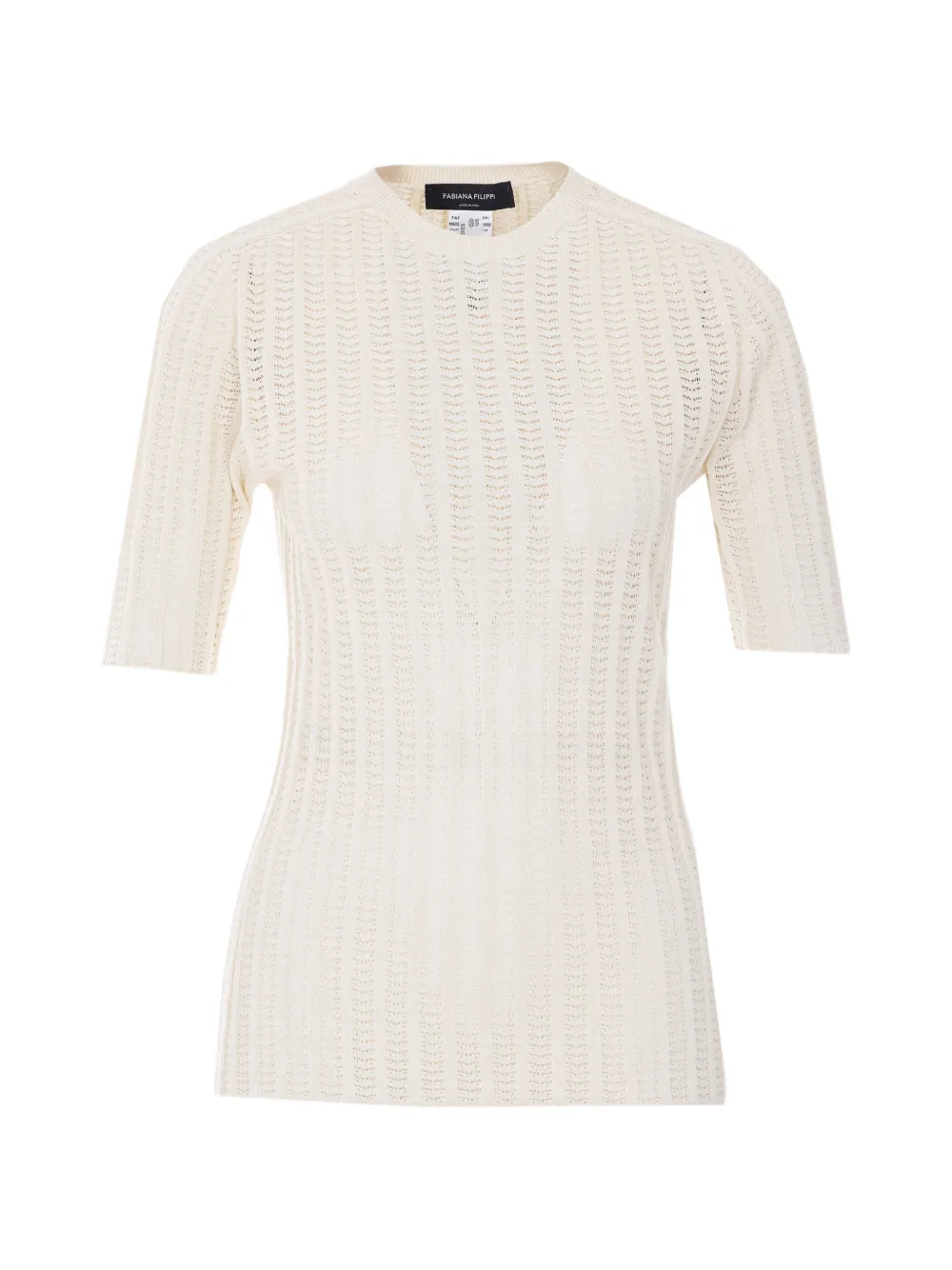 Футболка с коротким рукавом и круглым вырезом Fabiana Filippi, бежевый
Футболка с коротким рукавом и круглым вырезом Fabiana Filippi, бежевый