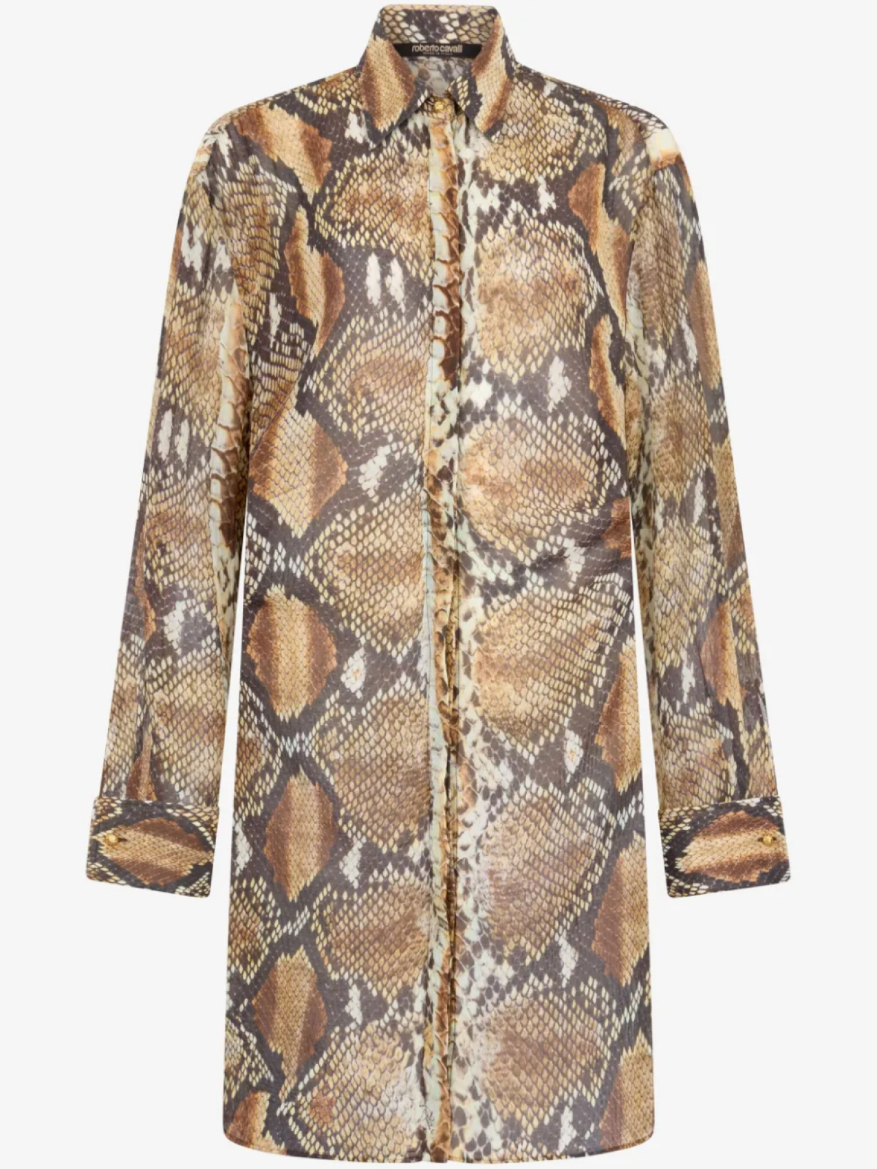 Платье из хлопка с принтом под змеиную кожу Roberto Cavalli, коричневый
Платье из хлопка с принтом под змеиную кожу Roberto Cavalli, коричневый
