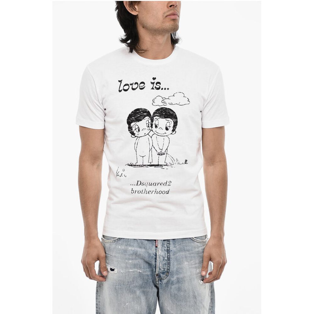 Футболка из хлопка с круглым вырезом и тисненым принтом Dsquared2, Black and White
Футболка из хлопка с круглым вырезом и тисненым принтом Dsquared2, Black and White
