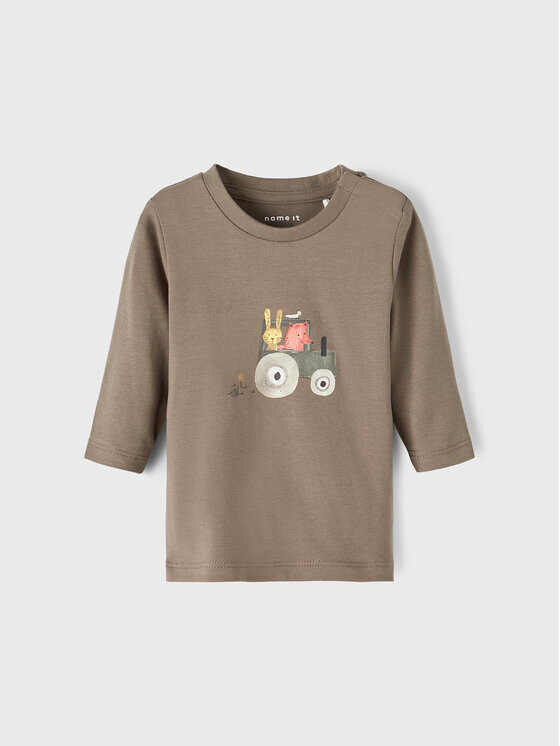 Блуза стандартного кроя Name It, коричневый
Блуза стандартного кроя Name It, коричневый