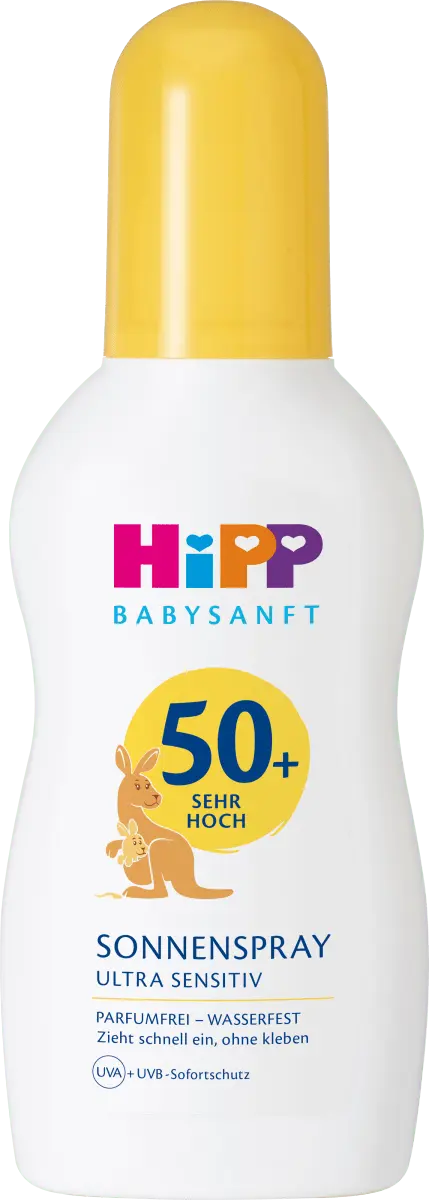 Спрей солнцезащитный детский ультрачувствительный SPF 50+ 150 мл Hipp
Спрей солнцезащитный детский ультрачувствительный SPF 50+ 150 мл Hipp