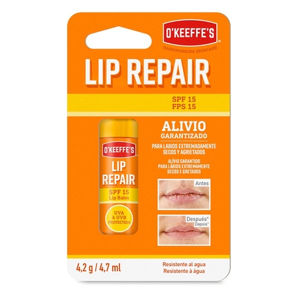 Lip Repair SPF 15 бальзам для губ для сухих и потрескавшихся губ O'Keeffe's
Lip Repair SPF 15 бальзам для губ для сухих и потрескавшихся губ O'Keeffe's