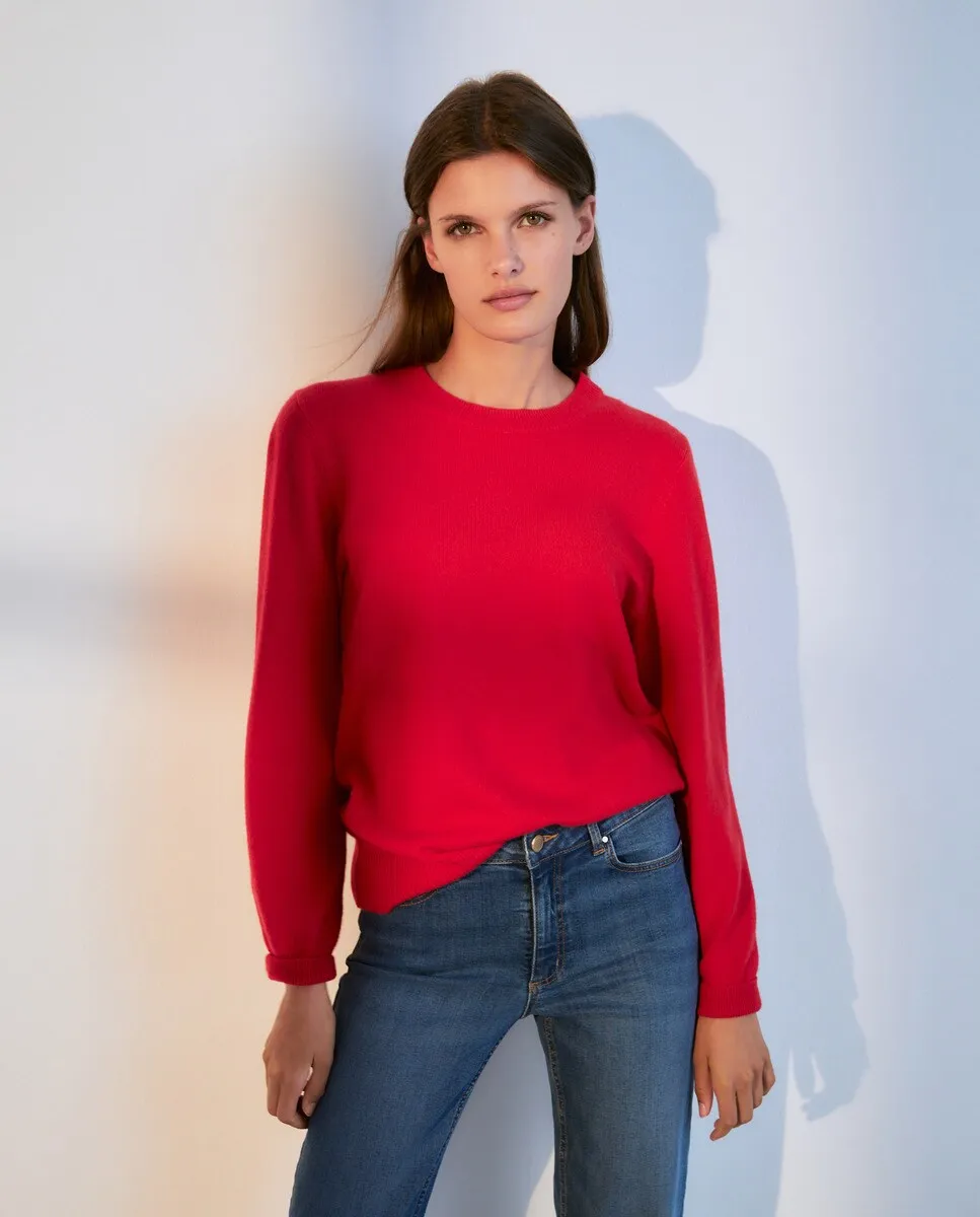 Женский свитер с круглым вырезом из 100% кашемира Woman El Corte Inglés, цвет 600 Rojo
Женский свитер с круглым вырезом из 100% кашемира Woman El Corte Inglés, цвет 600 Rojo