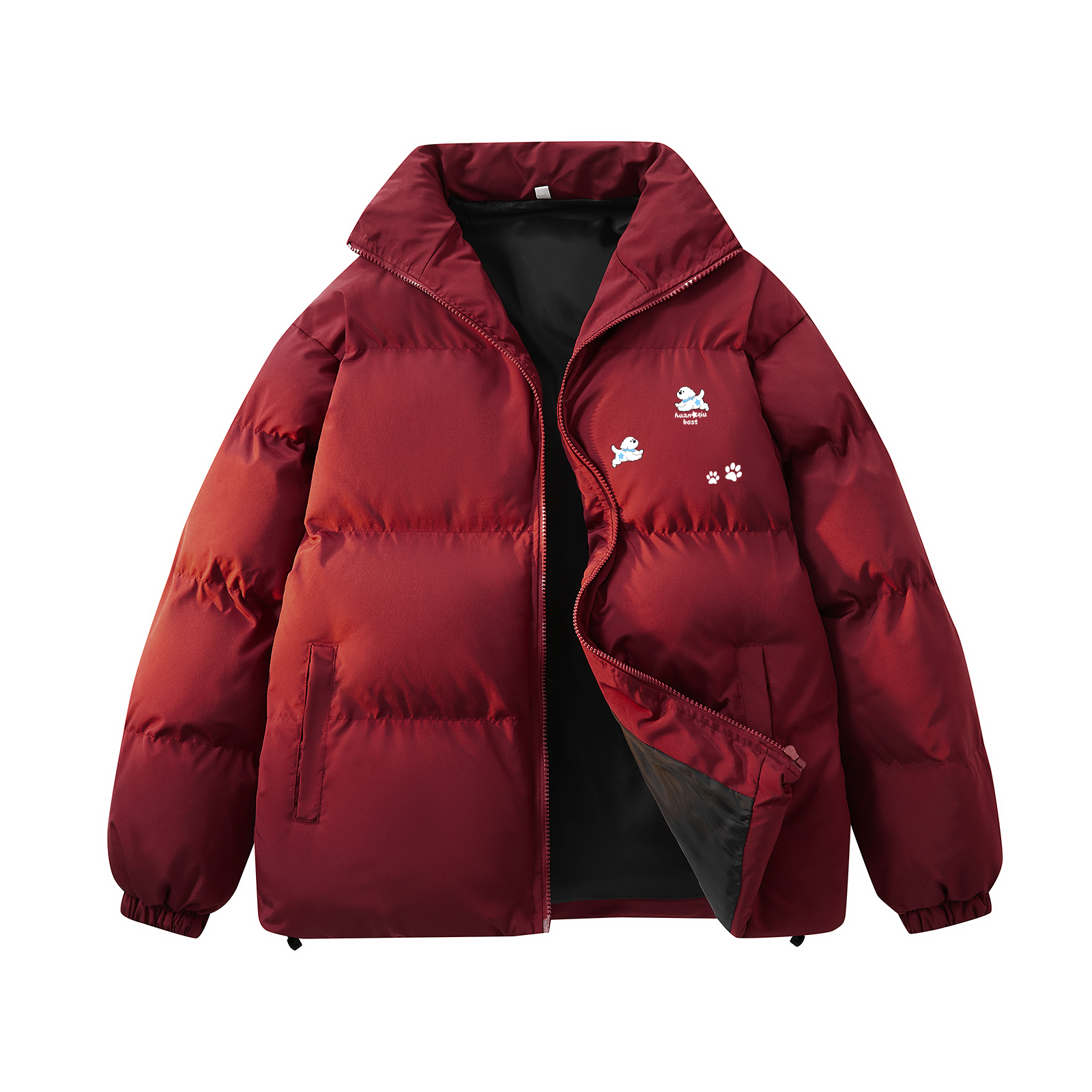 Пуховик Unisex Stand Collar Thickened Padded Puffer Jacket HUANQIU, maroon
Пуховик Unisex Stand Collar Thickened Padded Puffer Jacket HUANQIU, maroon