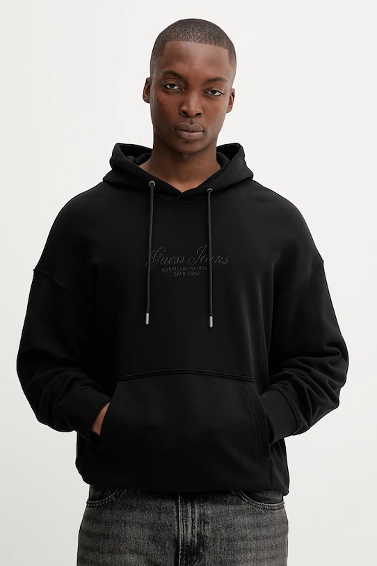 Хлопковая толстовка Guess Jeans, черный
Хлопковая толстовка Guess Jeans, черный