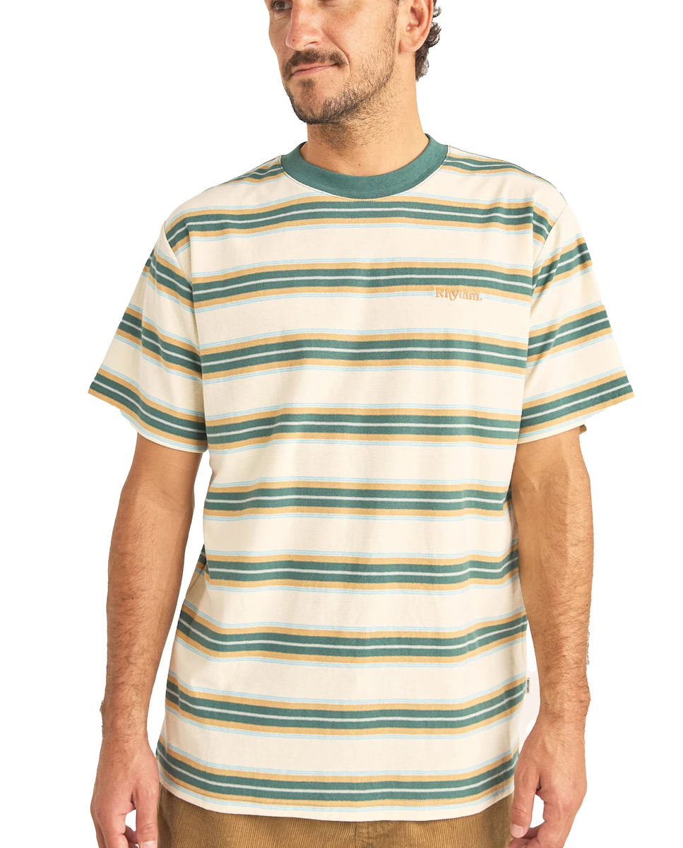 Мужская футболка Everyday Strip с коротким рукавом в полоску Rhythm, бирюзовый
Мужская футболка Everyday Strip с коротким рукавом в полоску Rhythm, бирюзовый