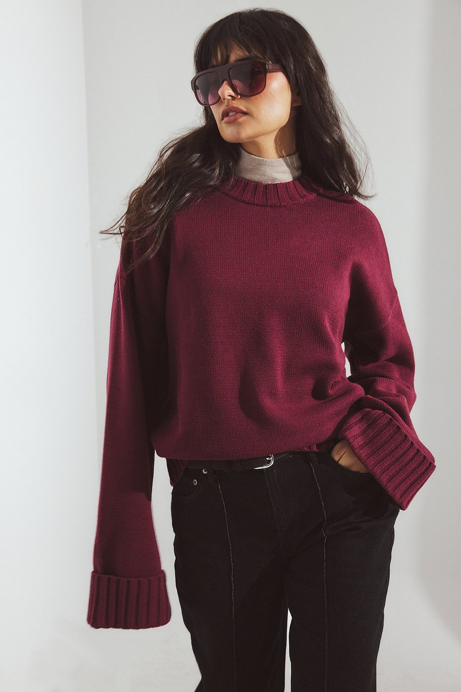 Джемпер NA-KD FOLDED SLEEVE , Plum/Bordeaux
Джемпер NA-KD FOLDED SLEEVE , Plum/Bordeaux
