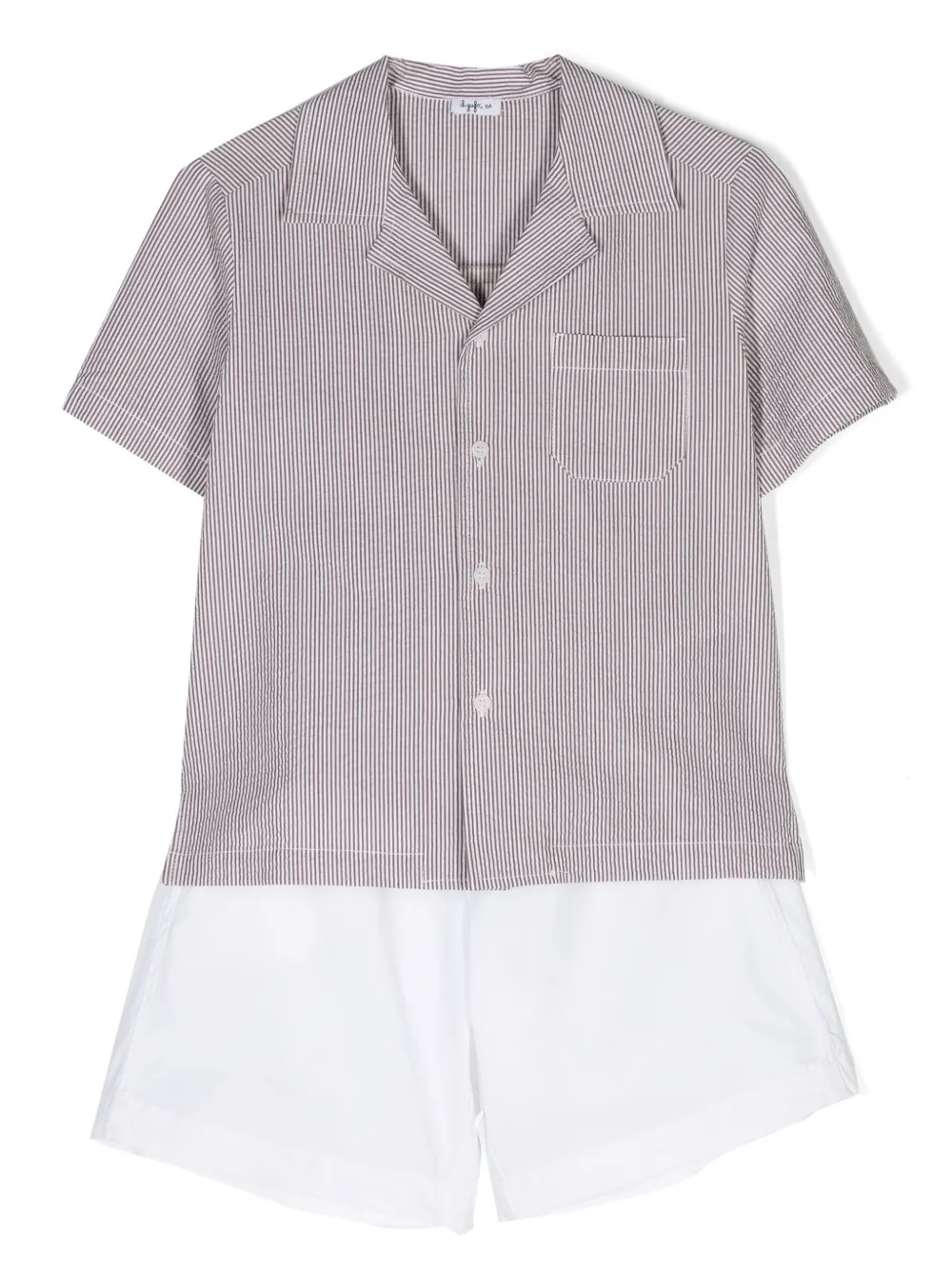 Комплект из рубашки и шортов Il Gufo, коричневый
Комплект из рубашки и шортов Il Gufo, коричневый