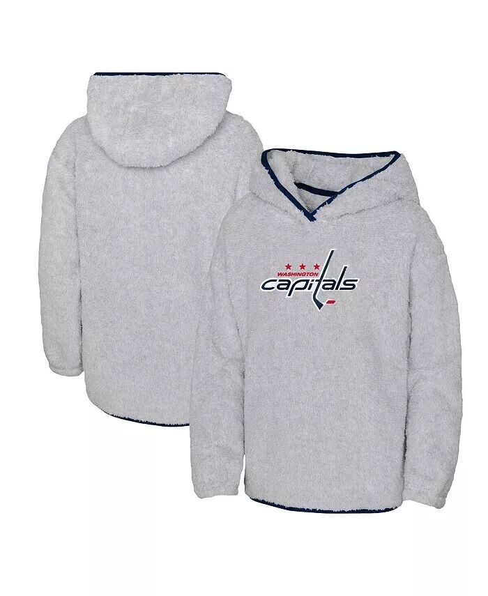 Флисовый пуловер с капюшоном Big Girls Heather Grey Washington Capitals Ultimate Teddy Outerstuff, серый
Флисовый пуловер с капюшоном Big Girls Heather Grey Washington Capitals Ultimate Teddy Outerstuff, серый