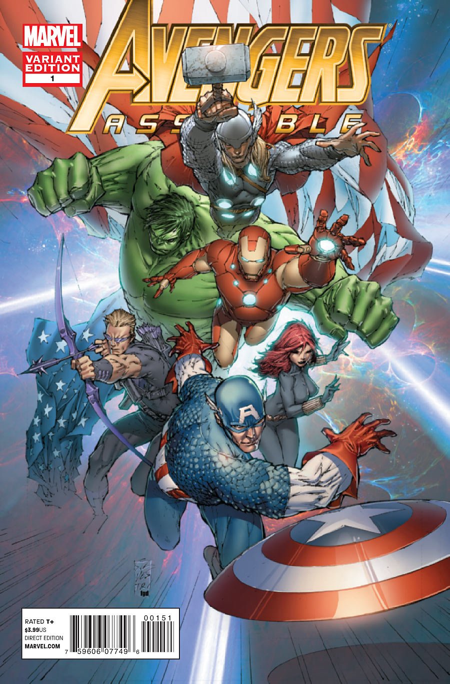 Avengers Assemble #1 "Silverstri Variant" (MARVEL COMICS)
Avengers Assemble #1 "Silverstri Variant" (MARVEL COMICS)