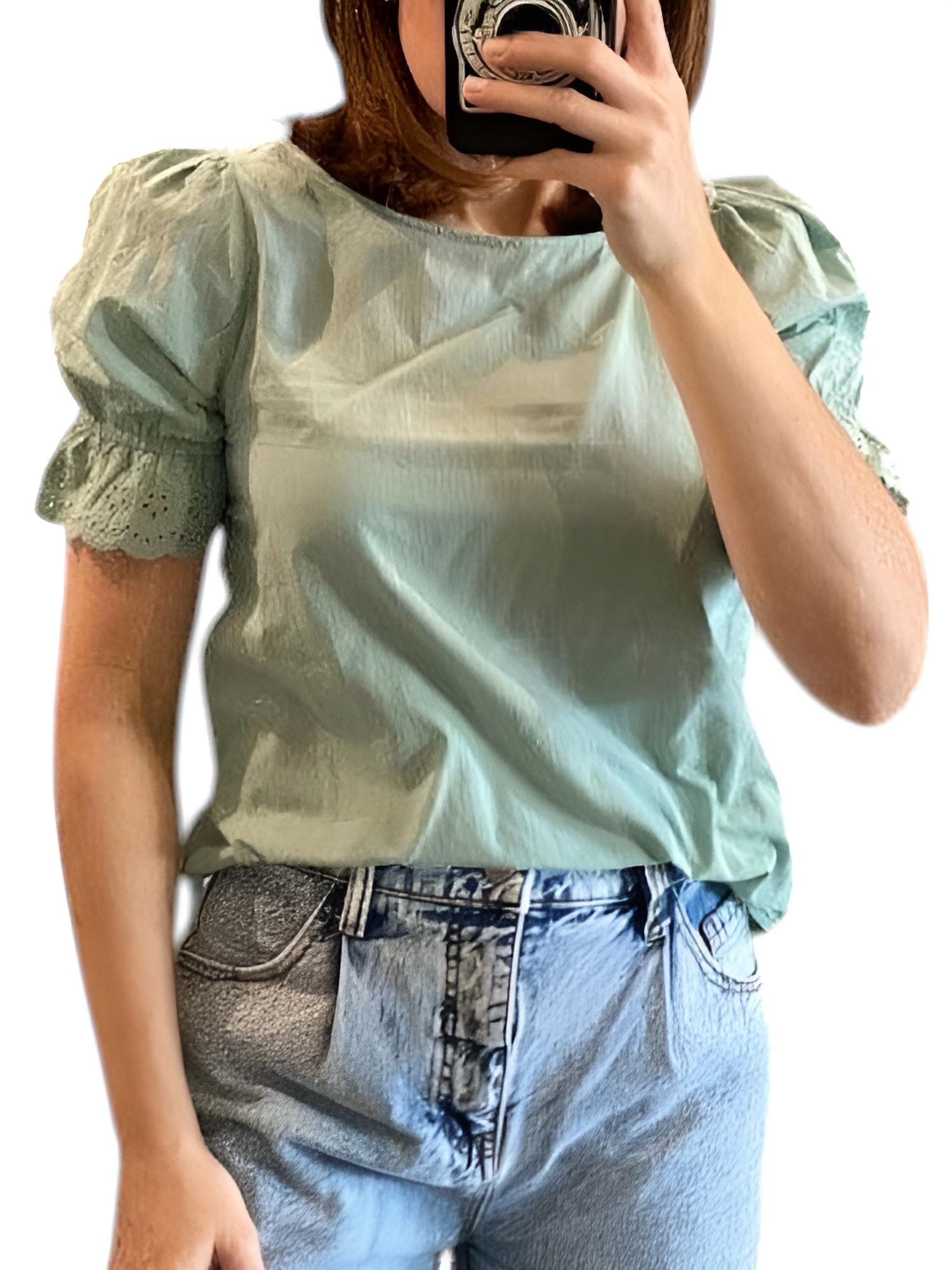 Зеленый топ с пышными рукавами Aqua Puff Sleeve Tart By Taylor
Зеленый топ с пышными рукавами Aqua Puff Sleeve Tart By Taylor