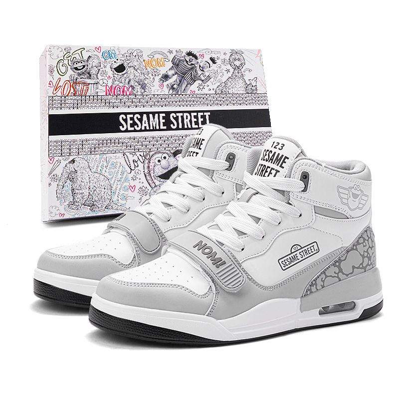 SESAME STREET Скользоустойчивые амортизирующие износостойкие дышащие низкие скейтбордские кроссовки унисекс бело-серые высокие 3198, цвет White Gray High-Top 3198
SESAME STREET Скользоустойчивые амортизирующие износостойкие дышащие низкие скейтбордские кроссовки унисекс бело-серые высокие 3198, цвет White Gray High-Top 3198