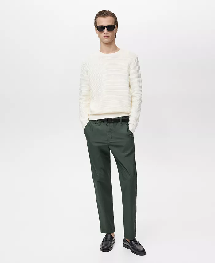 Мужские хлопковые брюки с регулируемым шнурком MANGO, зеленый
Мужские хлопковые брюки с регулируемым шнурком MANGO, зеленый