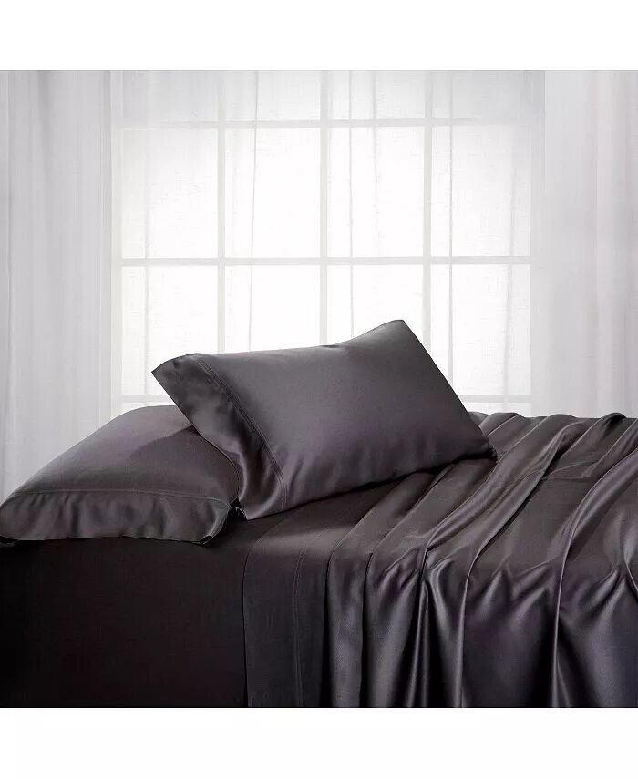 Комплект постельного белья из вискозы из бамбука и хлопка, Split King Egyptian Linens, серый
Комплект постельного белья из вискозы из бамбука и хлопка, Split King Egyptian Linens, серый